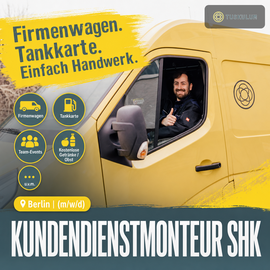 Vom Tool generiertes Recruiting-Creative: Anlagenmechaniker SHK in Berlin